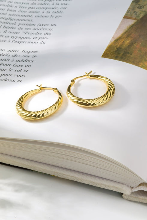 Cercei din argint Nia (Silver/Gold)